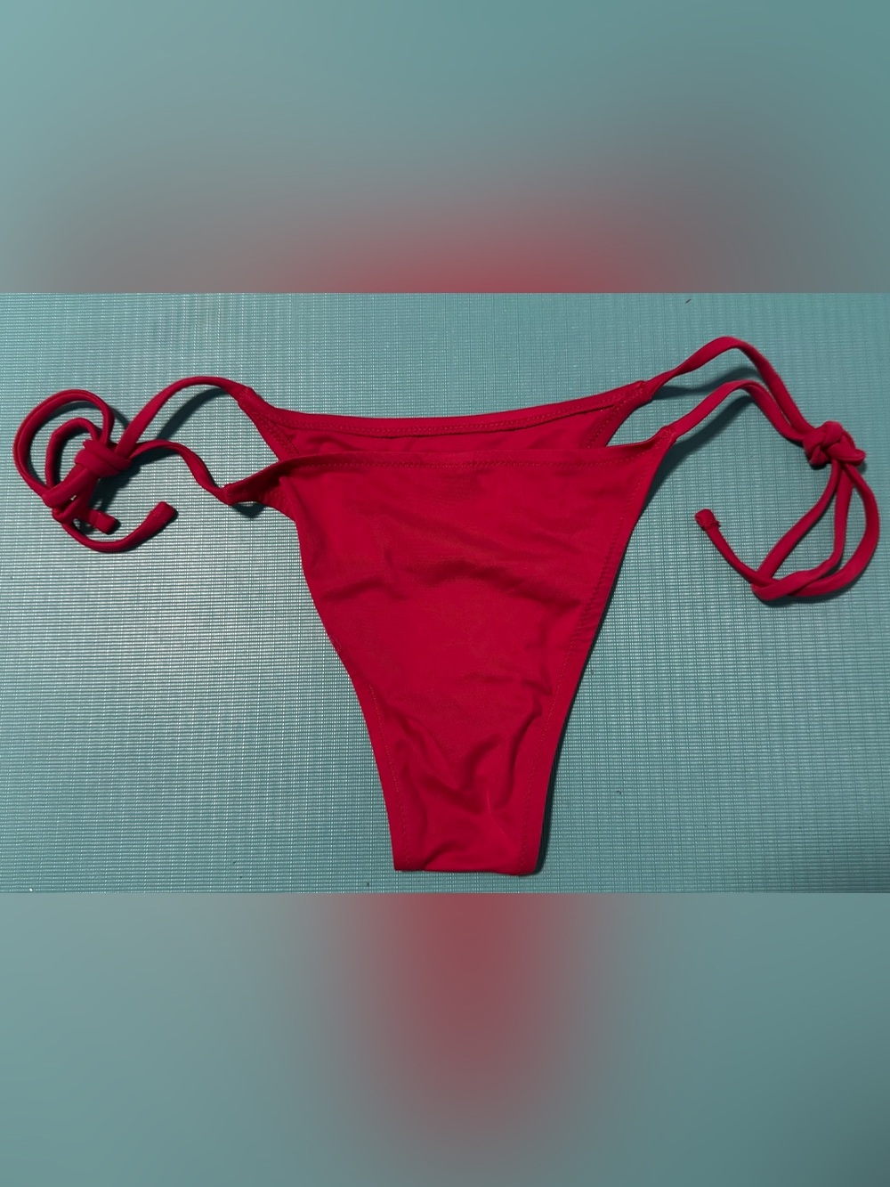 Tropic of C Praia Bikini Bottom in Hibiscus Red - Picture 4 of 9